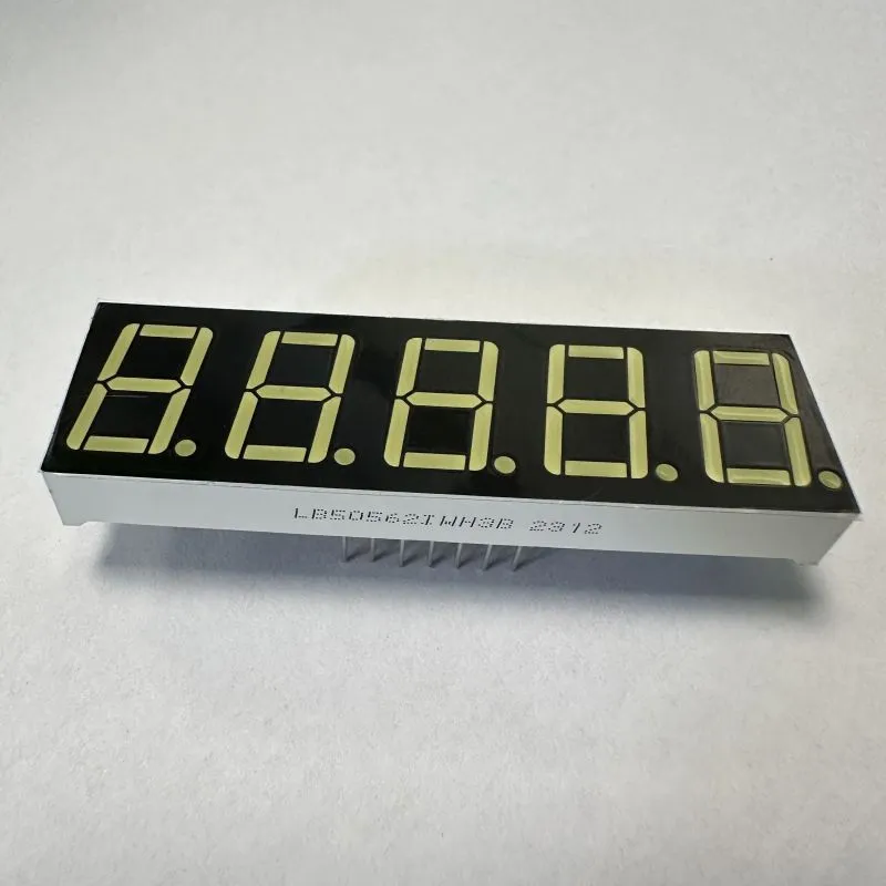 0.56inch 5-Digit Ultra Bright White 7 Segment LED Display Common Cathode for Process Control
