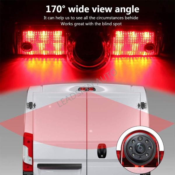 LDR Control Third Brake Light Camera , Fiat Talento Brake Light Reversing Camera