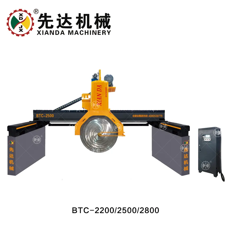 Mono Block Bridge Saw Stone Infrared Cutting Machine
