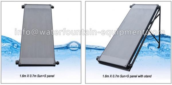 Buy Rigid Inground Swimming Pool Heaters With Solar Controller 1.6m X 0.7m X 0.07m at wholesale prices