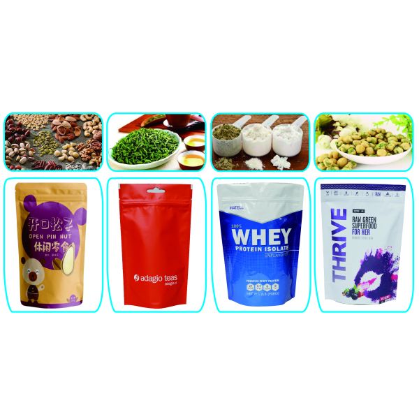 Plastic Self Standing Resealable Bath Salt Packaging Bag