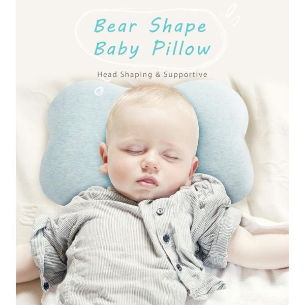 Flat Head Protective Baby Memory Foam Pillow 150D Density Customized Color