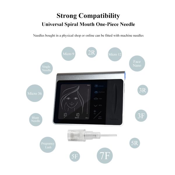 Professional Permanent Tattoo Digital Machine Makeup Machine and G Device for Face Microblading Tattoo Pen