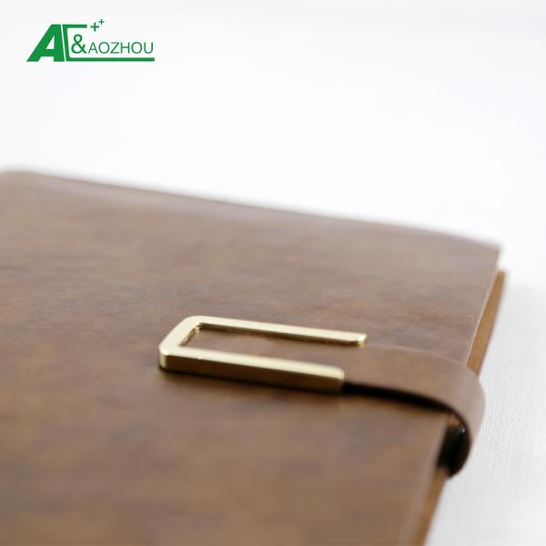 Embossed Logo Ring Binder Organizer Customized Size Magnetic Flap Opening