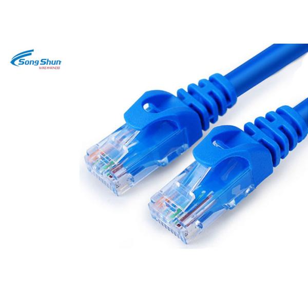 Flexibile RJ45 Cat5e Patch Cable Custom Length Phosphor Bronze IDC Blades