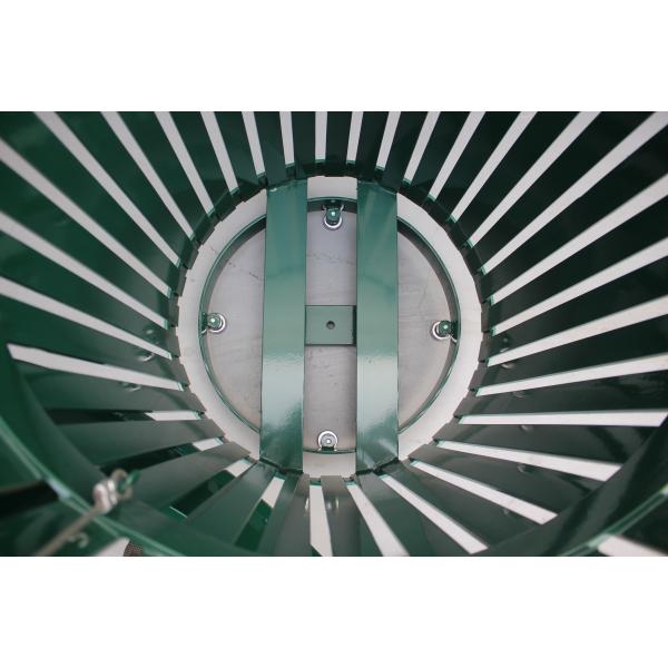Public Round Outdoor Cigarette Ashtray Flanged Surface Mounted Type