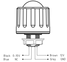 12Vdc PIR Wireless 2.4G Networking Motion Sensor, Daylight Harvesting Available, 12m Max Installation