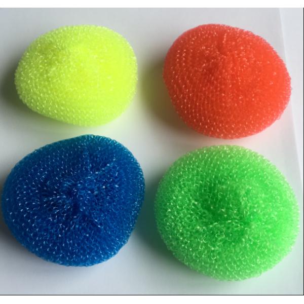 Plastic Pot Scrubber /cleaning Ball Mesh Scourer