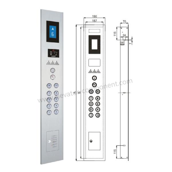 Most Effective Cop Dumbwaiter Elevator Parts Lift COP / Passenger Elevator Button Panel
