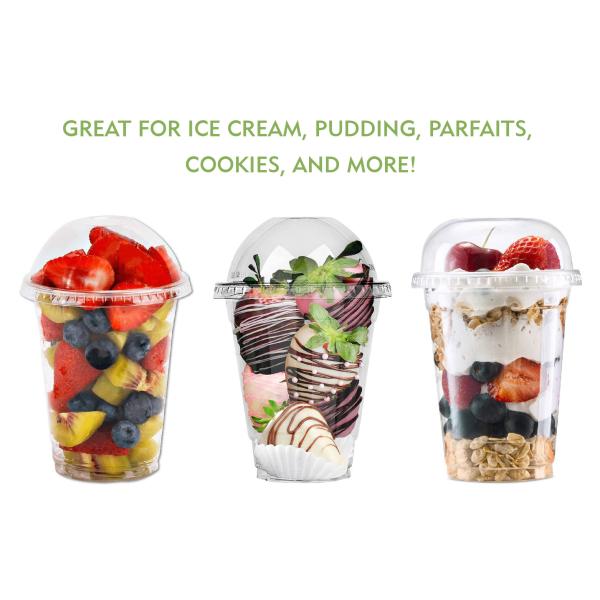 Cold Drink Eco Friendly Biodegradable Compostable Clear PET Disposable PLA Cups Plastic