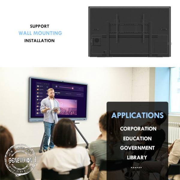 86 Inch 4K Interactive Whiteboard 3840x2160 For Education