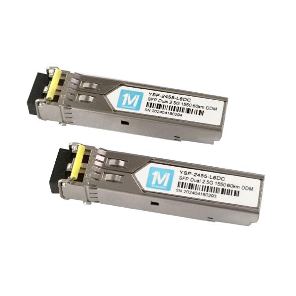 Stable Network Connection 2.5G Duplex 40km SMF Fiber Optic Module Pluggable SFP Transceiver with 1310nm LC Connector DDM