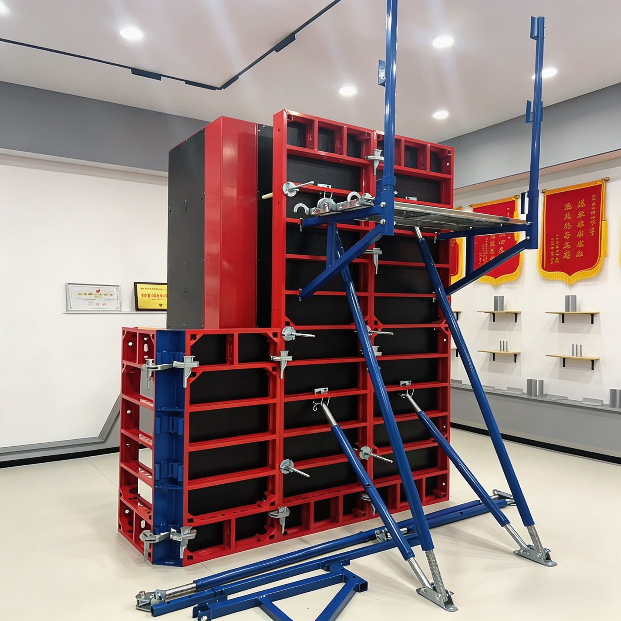 Lightweight Square Column Formwork Red Column Formwork Systems With 65mm Profile