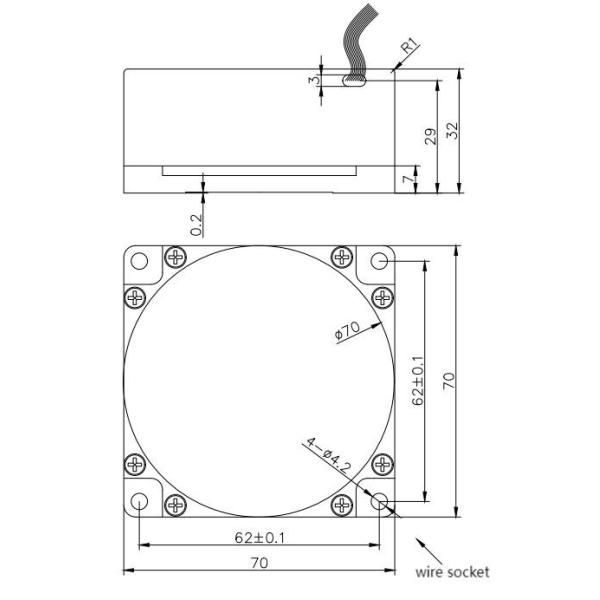 5s Start Time And ±500°/s Dynamic Range FOG Sensor Inertial Angle Rate Sensor For Motion Sensing
