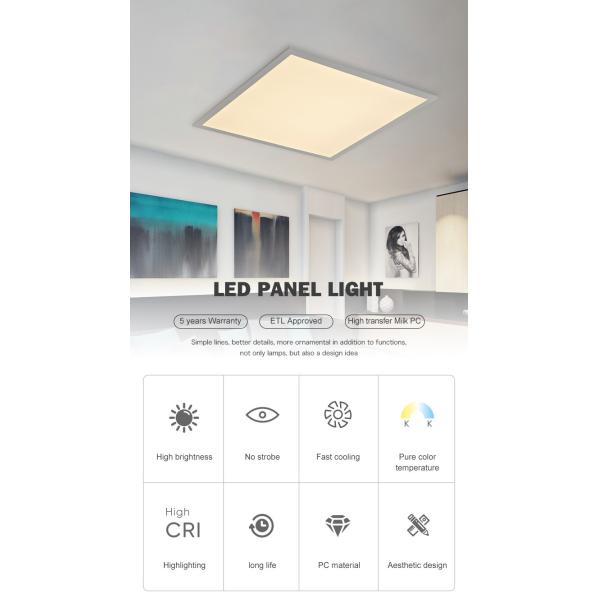 CE RoHS Ultra Slim 48w 72w Flat Panel LED Ceiling Lights