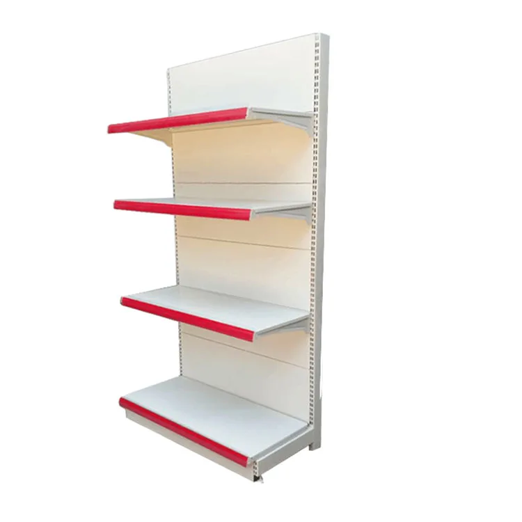Single side supermarket shelf