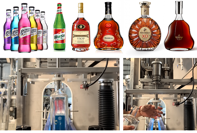 Multi-functional Automatic Tracking Negative Pressure Filling Machine for Champagne Red Dry Wine White Dry Wine Sparkling Wine