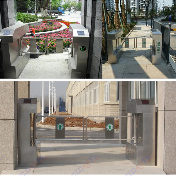 50HZ Access Control turnstile security gates With Infrared Rays RS485 Interface