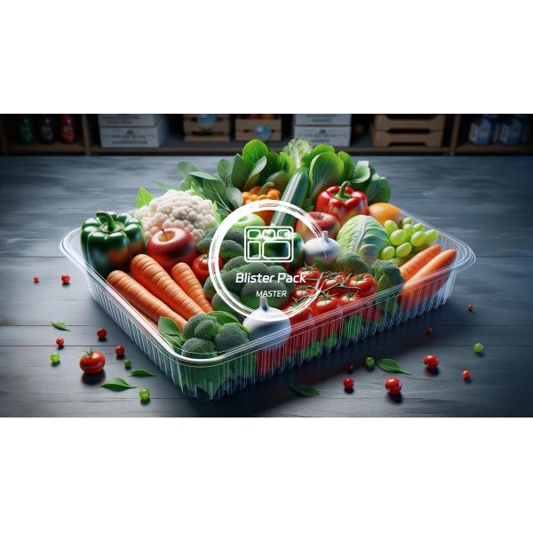 Durable PP Material Fruit & Disposable Vegetable Tray Freezer-Safe Grinder Fresh Packaging