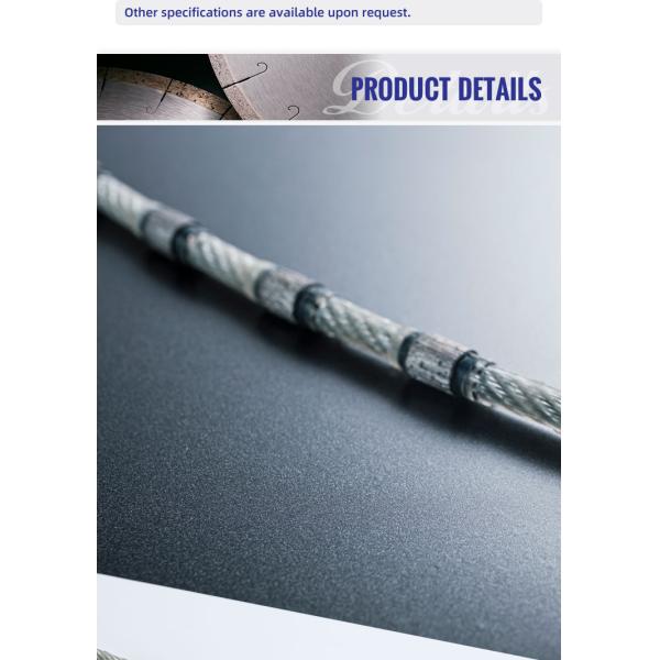 Plastic Connection Diamond Multi-Wire Saw for Granite Block Cutting Diameter D7.3/D6.3mm