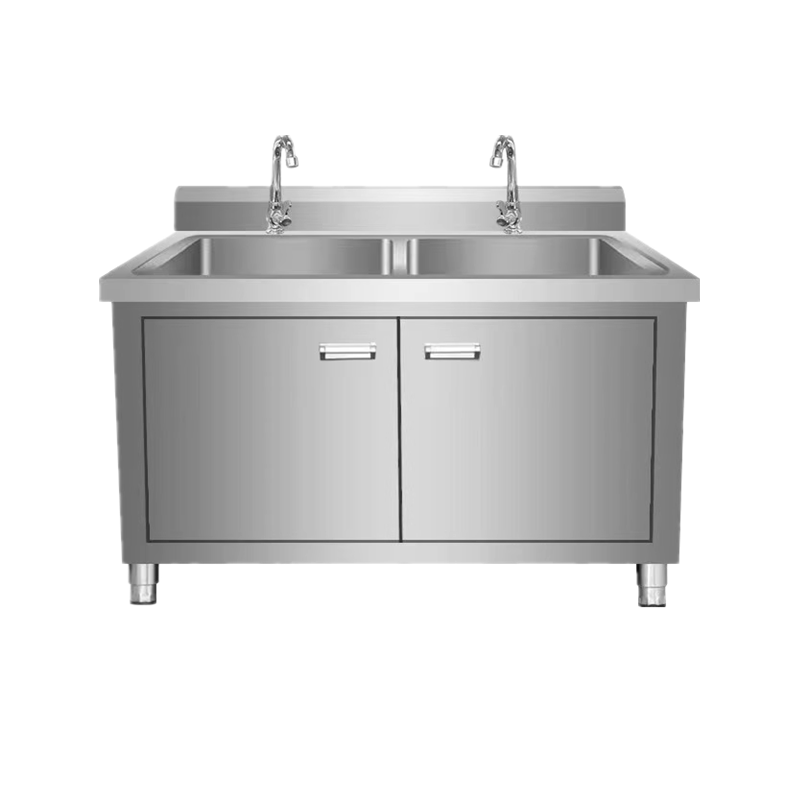 Custom Multi-functional Stainless Steel Kitchen Workstation with Adjustable Height Legs and Heavy-Duty Capacity