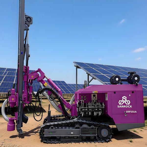 Hydraulic Pile Driver Anchoring Construction Multiangle Drilling Rotary Borehole Pile Driving Machine