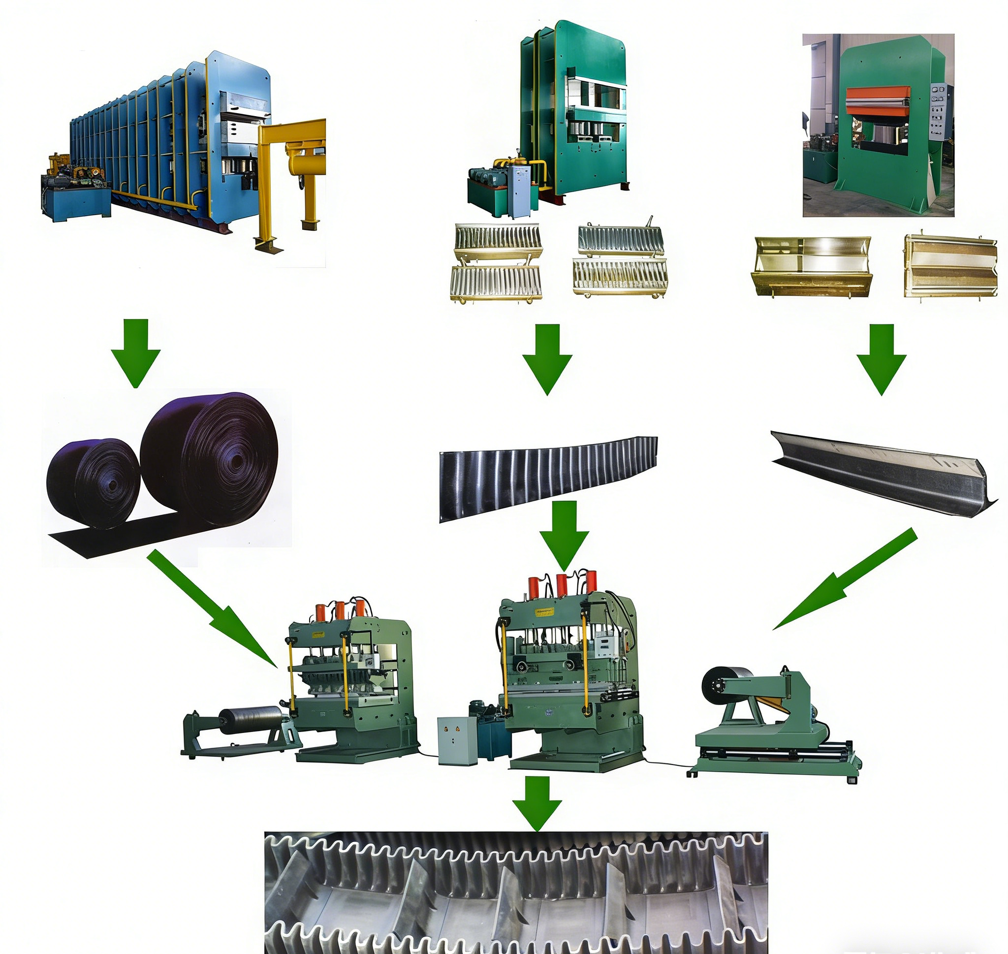 Cooling Chamber Design Rubber Vulcanizing Press Machine with PLC Control System and Customized Size