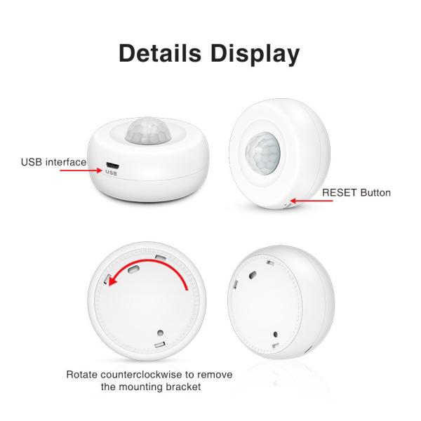 Tuya Motion Detection Pir Sensor Detector Wifi Movement Sensor Smart Life App Wireless Home Security System