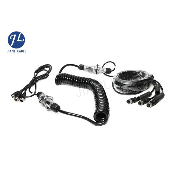 5 Way Car Reversing Camera Extension Cable / Electric Video Camera Wire