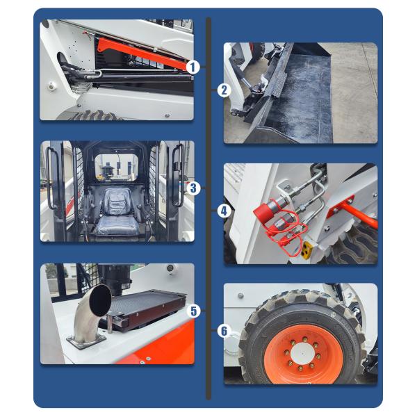 Mini Skid Steer Loaders with Attachments CE EPA