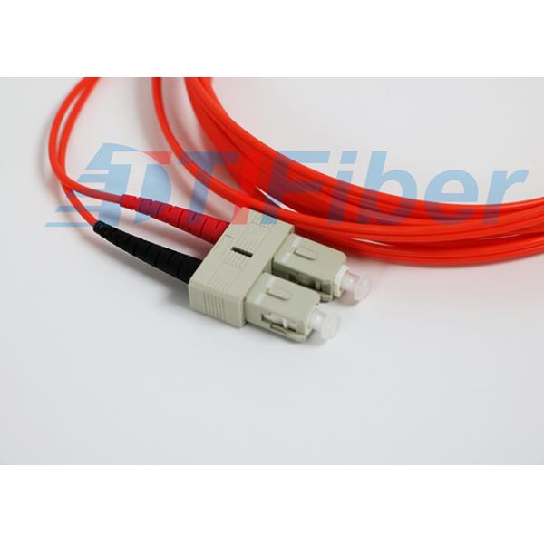 62.5 / 125 mm Duplex Fiber Patch Cords Multimode LC / UPC to SC / UPC