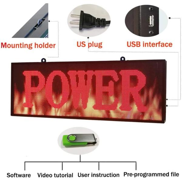 Waterproof Programmable Outdoor Led Electronic Signs High Brightness