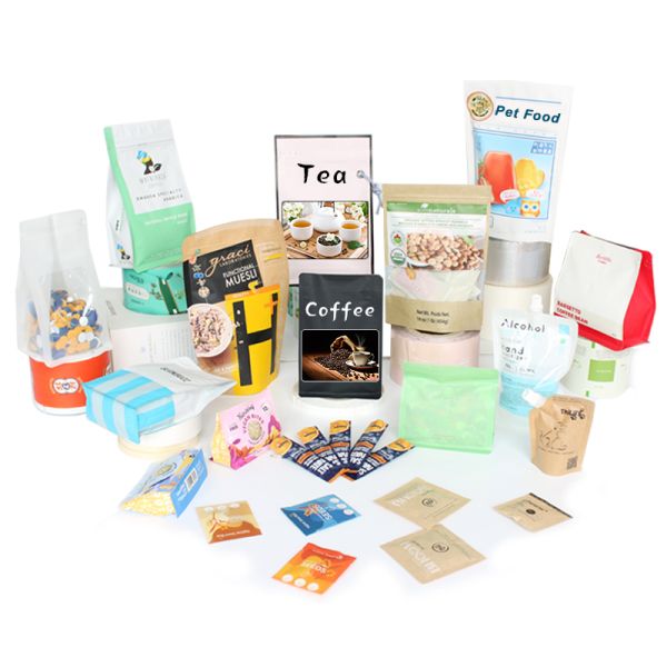 Factory Direct Plastic Packaging Multiple Usage Food Grade Biodegradable Ziplock Stand up Pouch Coffee Bags