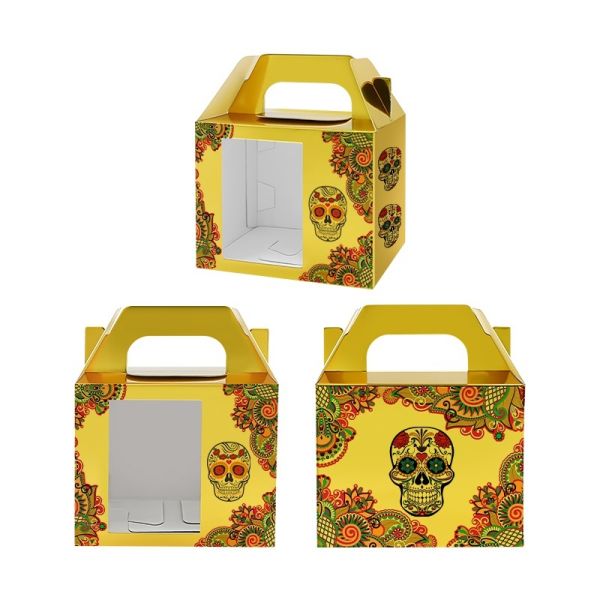 Sublimation Cardboard 11oz Mug Gift Box Custom Packaging Boxes With Window White Gold Color