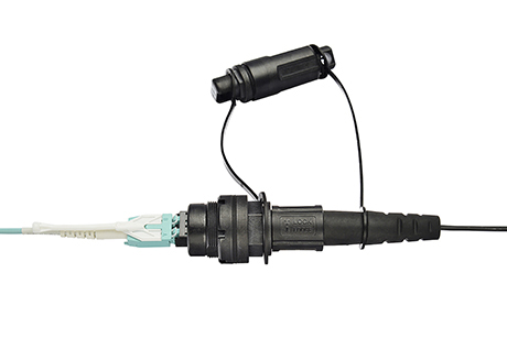 IP68 Water Resistant Harsh Environment Cable Assemblies LC DX Connector OptiTap