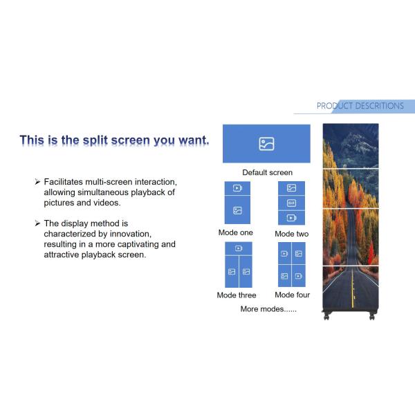 All In One Frame-free Digital Poster Full Flip-chip Common Cathode Mini LED COB Poster Screen