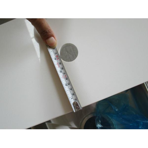 Solid Surface Quartz Stone Countertops / White Engineered Stone Worktop