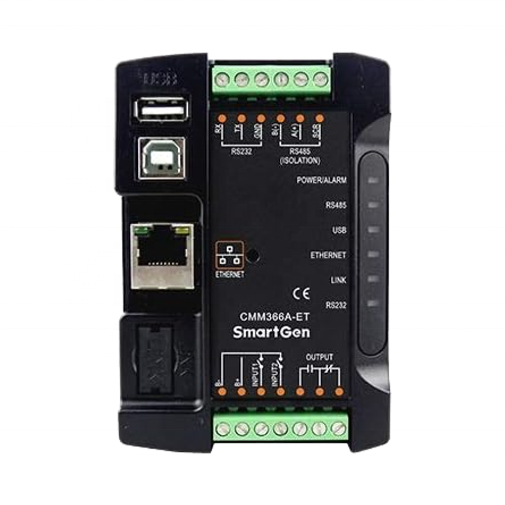 SmartGen CMM366A-ET Diesel Engine Ethernet Cable Fused Control Panel Plastic Wired Cloud Server Generator Parts Accessories