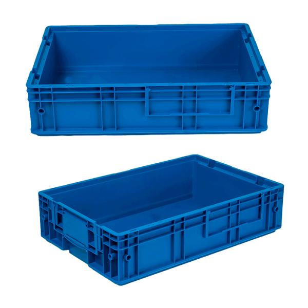 600x400mm VDA Plastic Turnover Box KLT Stackable Injection Recycle PP EUR Plastic Containers