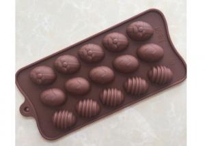Easter Egg Chocolate Candy Molds 15 Cavity For Pastry Shop / Restaurant