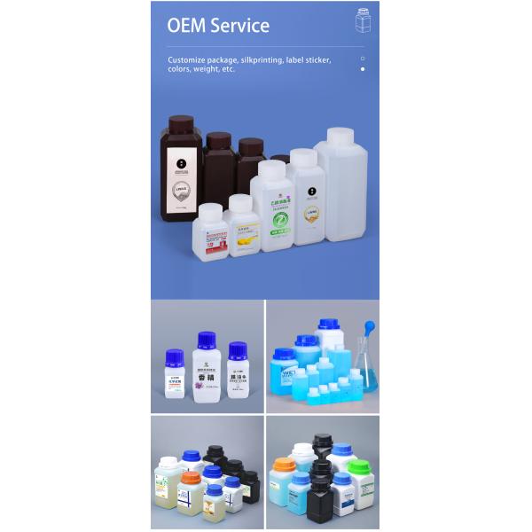 Silkscreen Printing Reagent Containers Plastic Packaging Bottles For Laboratory Chemicals