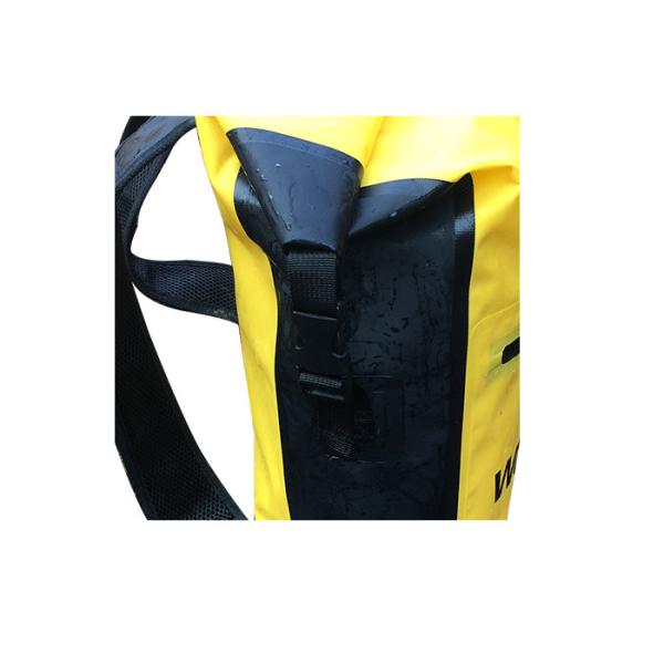 Yellow Survival Dry Pak Backpack , Adjustable Dry Sacks For Canoeing