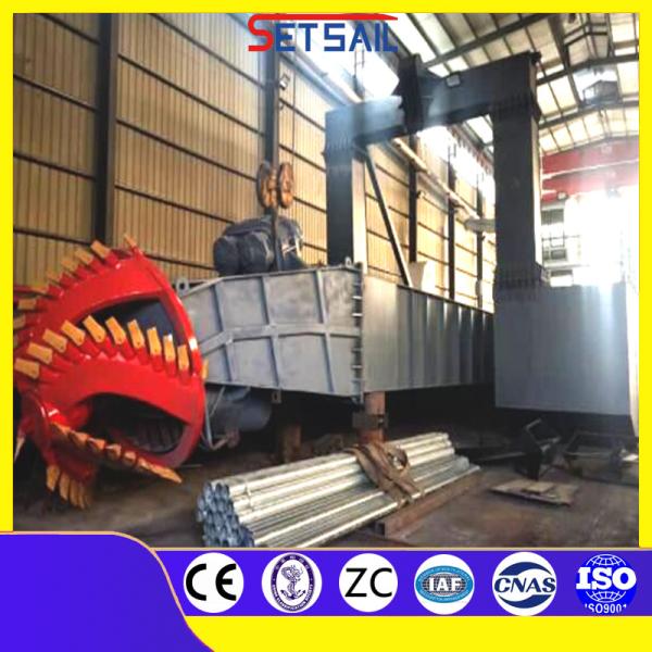 10 Inch Cutter Suction River Mud Dredger for Dredging Total Width 5.5m Total Height 1.48m