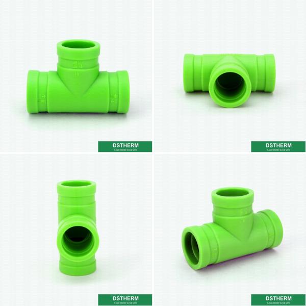 Corrosion Resistant Ppr Pipe Accessories For Water Supply Polypropylene Equal Tee