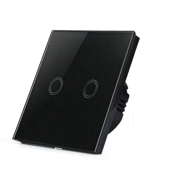 1/2/3 Gang Wireless Remote Control Light Switch,EU Standard wall touch switch 220v, glass touch switch