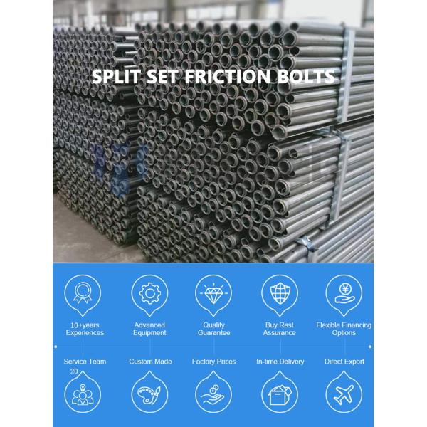 Split Set Stabilizer Rock Bolts for Secure and Durable Underground Mining Support