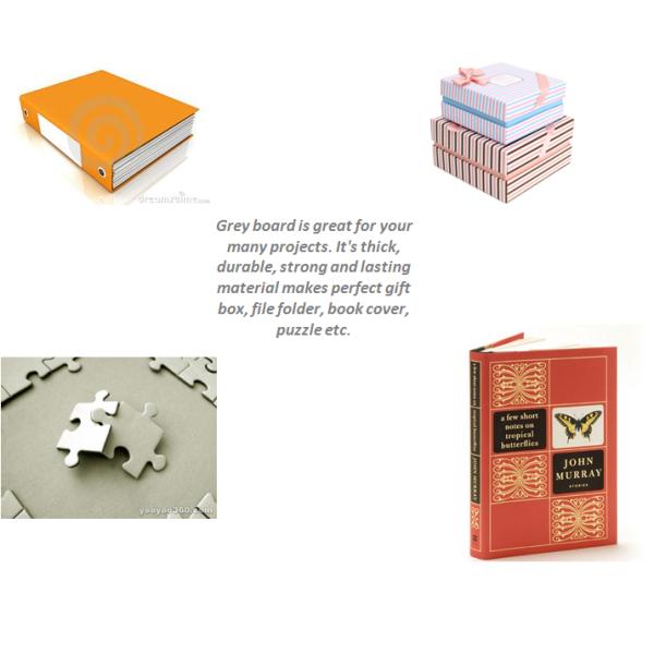Two Side Grey Solid and Hard Stiffness Grayboard Package Box Used Board