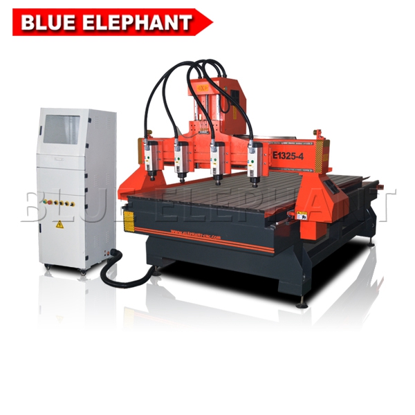 Multi Spindle CNC Router Machine With Air Cooling Spindle And NC Studio 53C Control System