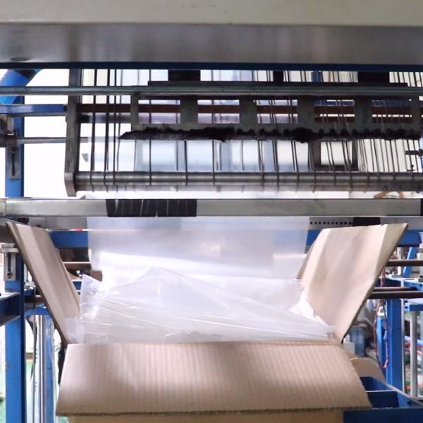 Single Side Opening Clear LDPE Fanfolded Perforated Pre Opened Bags In Box