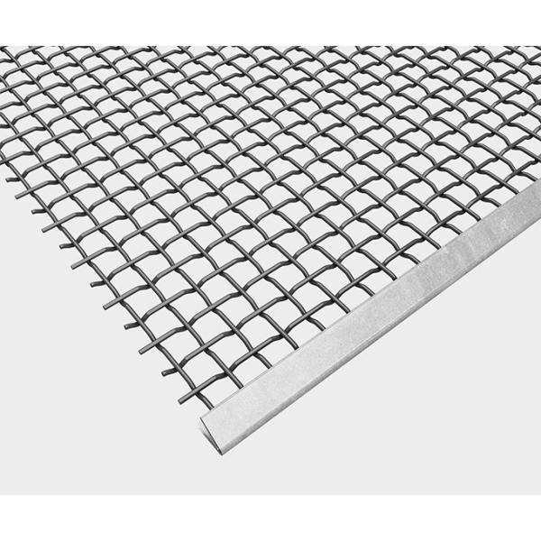 Square Opening Vibrating Wire Mesh Screen Steel Woven Aggregate Processing